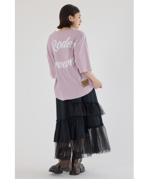 RODEO CROWNS WIDE BOWL(ロデオクラウンズワイドボウル)の「ランダムティアードスカート(スカート・レディース・ライトブラウン/アイボリー/ブラック・FREE)」の8枚目の写真