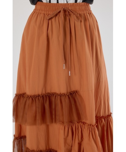 RODEO CROWNS WIDE BOWL(ロデオクラウンズワイドボウル)の「ランダムティアードスカート(スカート・レディース・ライトブラウン/アイボリー/ブラック・FREE)」の22枚目の写真