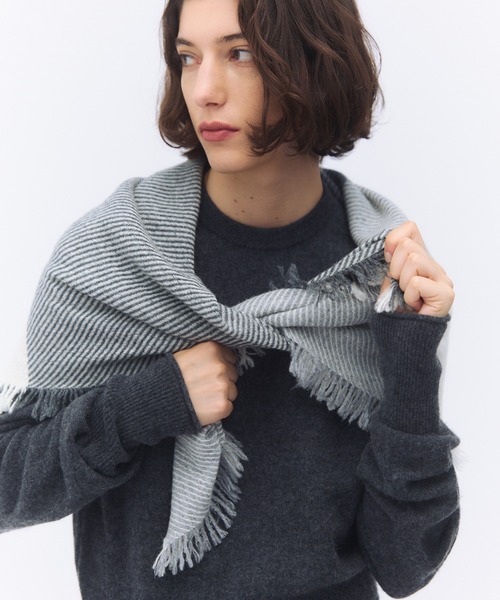 elegancese】Square fringe scarf（バンダナ/スカーフ）｜elegancese