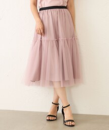 TO BE CHIC ピンク ドットスカート 44 タイムセール ピンク系｜Aラインスカート｜TO BE CHIC(トゥー ビー シック