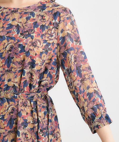 LAURA ASHLEY（ローラアシュレイ）の「【WEB限定カラーあり／洗える／同柄アイテムあり】ケラウェイ柄 ドビーワンピース（ワンピース・レディース・ネイビー系7/レッド系1/オレンジ系1・38/40）」の21枚目の写真