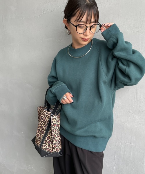 THE SHINZONE（ザ　シンゾーン）の「[THE SHINZONE/ザ シンゾーン] コモンスウェット（スウェット・レディース・グレー/モスグリーン・0）」の2枚目の写真