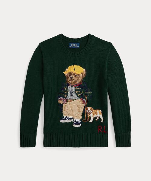 POLO RALPH LAUREN CHILDRENSWEAR(ポロ ラルフ ローレン チルドレンズウェア)の「Polo ベア セーター(ニット/セーター・キッズ・グリーン・7/3/4/6)」の2枚目の写真