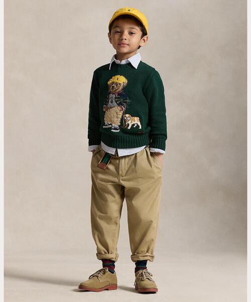 POLO RALPH LAUREN CHILDRENSWEAR(ポロ ラルフ ローレン チルドレンズウェア)の「Polo ベア セーター(ニット/セーター・キッズ・グリーン・7/3/4/6)」の4枚目の写真