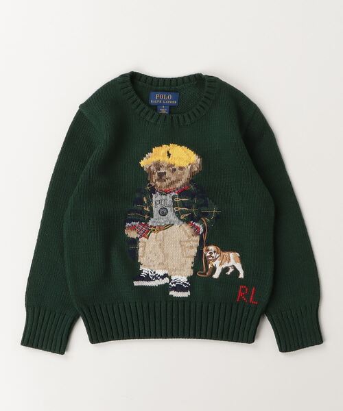 POLO RALPH LAUREN CHILDRENSWEAR(ポロ ラルフ ローレン チルドレンズウェア)の「Polo ベア セーター(ニット/セーター・キッズ・グリーン・7/3/4/6)」の6枚目の写真