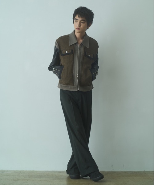 PHILTHEORY（フィルセオリー）の「Double belt slacks / ダブルベルトスラックス（スラックス・メンズ・グリーン/ブラック・3/1/2）」の12枚目の写真