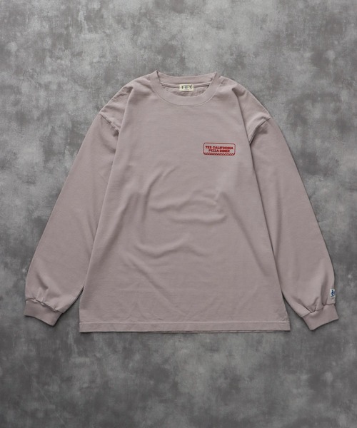 The Endless Summer（エンドレスサマー）の「TES CALIFORNIA PIZZA DINER LONG SLEEVE T-SHIRT / ロンT（Tシャツ/カットソー・メンズ・ライトグレー/ホワイト/ピンク/アイボリー・SMALL/MEDIUM/LARGE/X-LARGE/XX-LARGE）」の14枚目の写真
