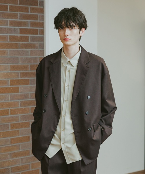 RAGEBLUE（レイジブルー）の「TW/ダブルテーラードジャケット【セットアップ対応】（テーラードジャケット・メンズ・ネイビー/ブラウン/ブラック/ブラック系その他・SMALL/MEDIUM/LARGE）」の4枚目の写真