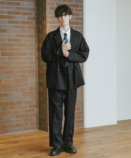 RAGEBLUE（レイジブルー）の「TW/ダブルテーラードジャケット【セットアップ対応】（テーラードジャケット・メンズ・ネイビー/ブラウン/ブラック/ブラック系その他・SMALL/MEDIUM/LARGE）」の6枚目の写真