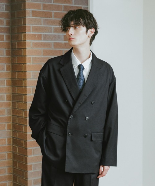 RAGEBLUE（レイジブルー）の「TW/ダブルテーラードジャケット【セットアップ対応】（テーラードジャケット・メンズ・ネイビー/ブラウン/ブラック/ブラック系その他・SMALL/MEDIUM/LARGE）」の9枚目の写真
