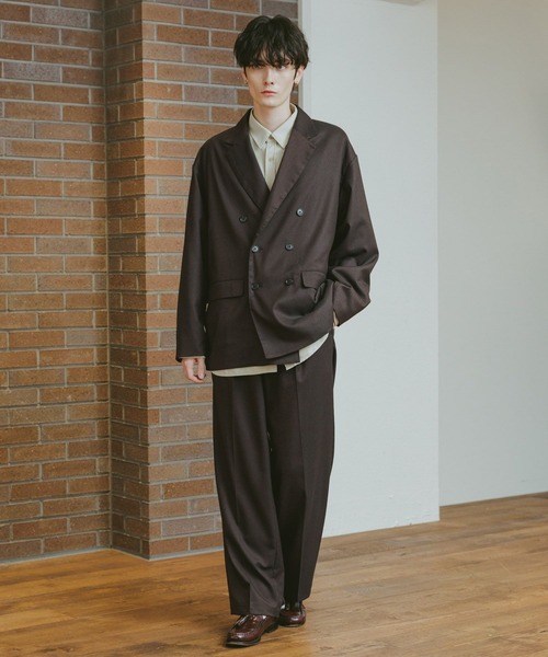 RAGEBLUE（レイジブルー）の「TW/ダブルテーラードジャケット【セットアップ対応】（テーラードジャケット・メンズ・ネイビー/ブラウン/ブラック/ブラック系その他・SMALL/MEDIUM/LARGE）」の19枚目の写真