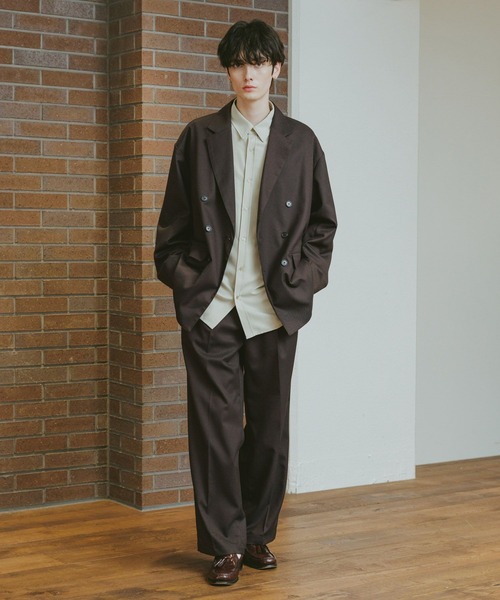 RAGEBLUE（レイジブルー）の「TW/ダブルテーラードジャケット【セットアップ対応】（テーラードジャケット・メンズ・ネイビー/ブラウン/ブラック/ブラック系その他・SMALL/MEDIUM/LARGE）」の21枚目の写真