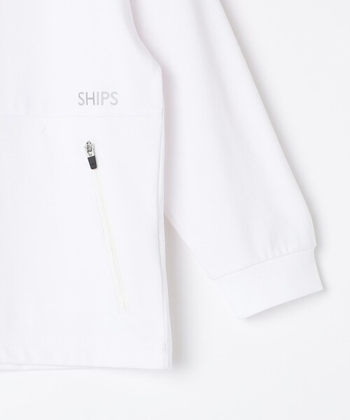 SHIPS(シップス)の「SHIPS KIDS:100~130cm /ファスナー ポケット付き ロング スリーブ Tシャツ(Tシャツ/カットソー・キッズ・ホワイト/ブルー・110/100/120/130)」の5枚目の写真