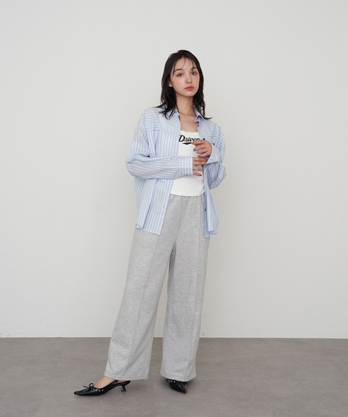 RAY CASSIN(レイカズン)の「【セットアップ対応】胸刺繍ルーズシャツ(シャツ/ブラウス・レディース・アイボリー/ピンク系その他2/ブルー系その他2・FREE)」の13枚目の写真