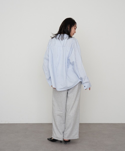 RAY CASSIN(レイカズン)の「【セットアップ対応】胸刺繍ルーズシャツ(シャツ/ブラウス・レディース・アイボリー/ピンク系その他2/ブルー系その他2・FREE)」の14枚目の写真