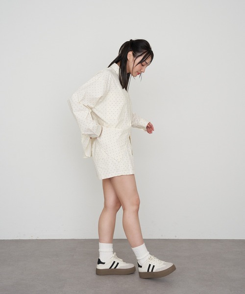 RAY CASSIN(レイカズン)の「【セットアップ対応】胸刺繍ルーズシャツ(シャツ/ブラウス・レディース・アイボリー/ピンク系その他2/ブルー系その他2・FREE)」の20枚目の写真