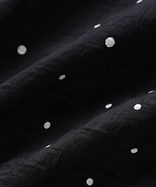 Fano Studios（ファノ ストゥディオズ）の「ドット柄 フリルブラウス FQ25S096【Fano Studios】【2025AW】（シャツ/ブラウス・レディース・ブラック・L/M/S）」の9枚目の写真