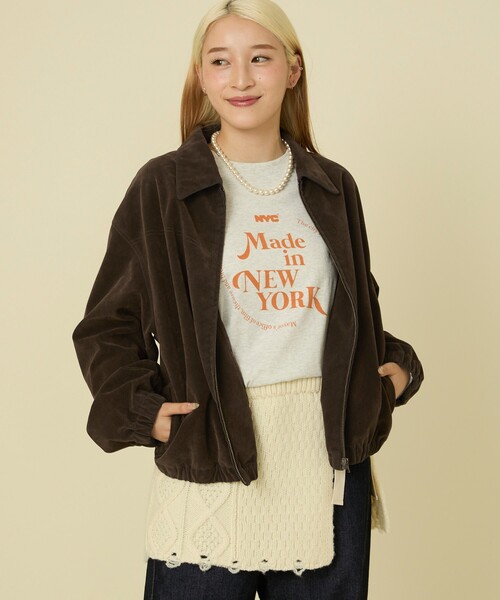 セール】レザレット スエードライク ブルゾン（その他アウター