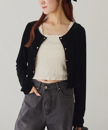 one after another NICE CLAUP(ワンアフターアナザーナイスクラップ)のシャーリングインナーセットトップス(アンサンブル)