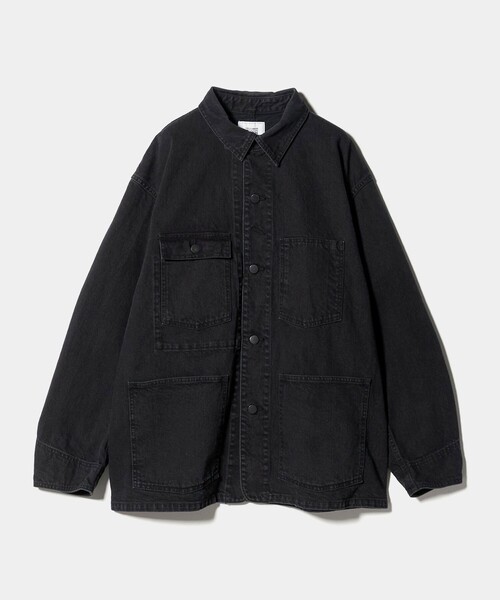 UNITED ARROWS & SONS ダメージ加工デニム　カバーオール UNITED ARROWS & SONS＞ DENIM CHORE COAT 25AW/カバーオール