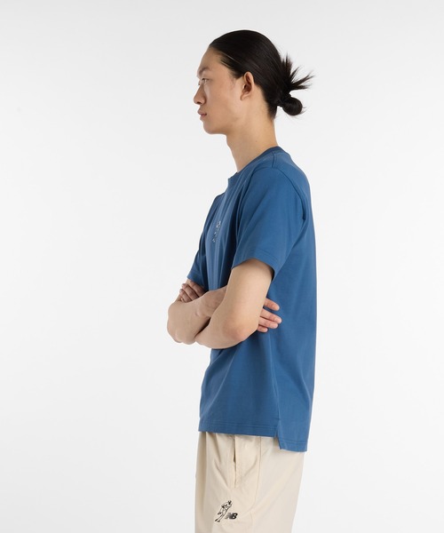 NEW BALANCE(ニューバランス)の「大谷翔平 ヘビーウェイトコットンショートスリーブTシャツ(Tシャツ/カットソー・メンズ・インディゴブルー・SMALL/MEDIUM/X-LARGE/XX-LARGE/LARGE)」の2枚目の写真
