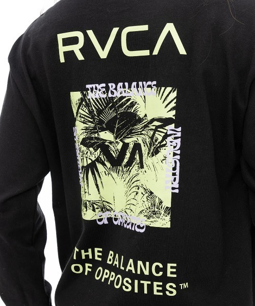 RVCA（ルーカ）の「【RVCA/ルーカ】24AW PALM TREE LEAF BOX L/バックプリント長袖ロンT（Tシャツ/カットソー・レディース・ブラック/ホワイト・MEDIUM）」の9枚目の写真