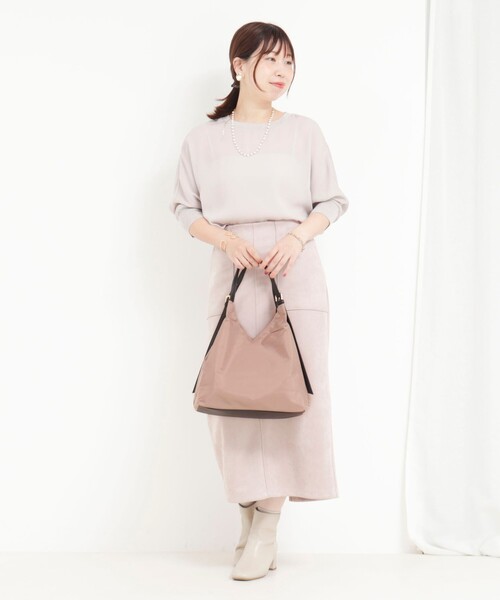 MICO COULIER（ミコクリエ）の「バックルハンドルトートバッグ（トートバッグ・レディース・グレイッシュベージュ/ブラック・FREE）」の22枚目の写真