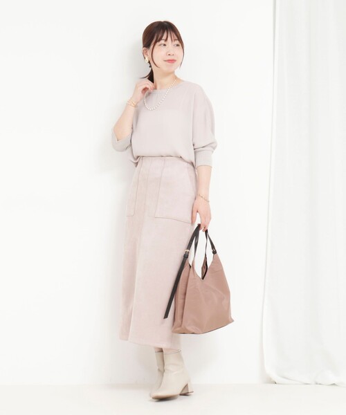 MICO COULIER（ミコクリエ）の「バックルハンドルトートバッグ（トートバッグ・レディース・グレイッシュベージュ/ブラック・FREE）」の14枚目の写真