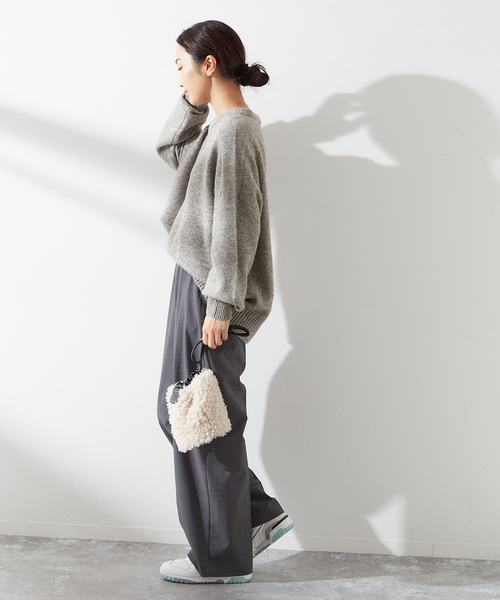 journal standard L'essage（ジャーナルスタンダードレサージュ）の「《追加2》TWINKLEクルーネックプルオーバー（ニット/セーター・レディース・オレンジ系その他/グレー/パープル系その他・FREE）」の18枚目の写真