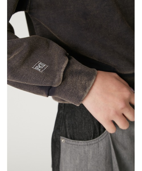 FRAY I.D（フレイアイディー）の「【Champion】オフショルスウェット（スウェット・レディース・チャコールグレー/ブルー/オレンジ・F）」の10枚目の写真