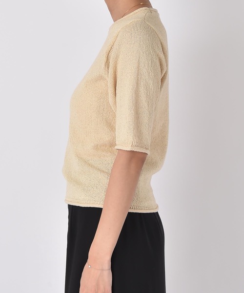 AKTE(アクテ)の「スラブヤーンニットプルオーバー(ニット/セーター・レディース・ベージュ/ネイビー・FREE)」の17枚目の写真