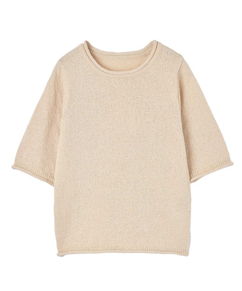 AKTE(アクテ)の「スラブヤーンニットプルオーバー(ニット/セーター・レディース・ベージュ/ネイビー・FREE)」の21枚目の写真