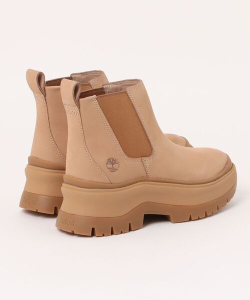 Timberland(ティンバーランド)の「Timberland ティンバーランド ROXIE LANE MID CHELSEA BOOT レディースサイドゴアブーツ 厚底(ロキシーレーンミッドチェルシーブーツ) 0A28XM ライトベージュ(ブーツ・レディース・ベージュ・22.5cm/23.0cm/23.5cm/24.0cm/24.5cm/25.0cm)」の2枚目の写真
