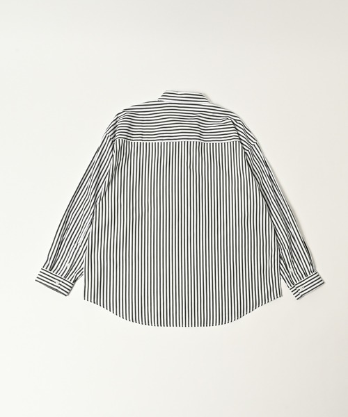 ADAM PATEK(アダムパテック)の「【ADAMPATEK/アダムパテック】James Fabric anarchy shirt アナーキーシャツ(シャツ/ブラウス・メンズ・グリーン/ブルー・1/2)」の3枚目の写真