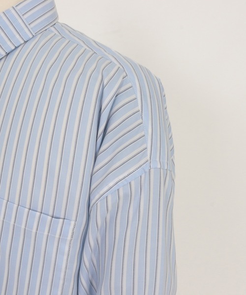 ADAM PATEK(アダムパテック)の「【ADAMPATEK/アダムパテック】James Fabric anarchy shirt アナーキーシャツ(シャツ/ブラウス・メンズ・グリーン/ブルー・1/2)」の6枚目の写真