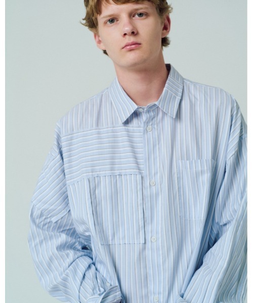 ADAM PATEK(アダムパテック)の「【ADAMPATEK/アダムパテック】James Fabric anarchy shirt アナーキーシャツ(シャツ/ブラウス・メンズ・グリーン/ブルー・1/2)」の19枚目の写真