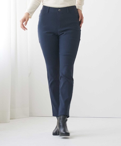 Tuche(トゥシェ)の「Tuche/トゥシェ ストレートパンツ レーヨン混裏起毛 ストレッチ(その他パンツ・レディース・ブラック/オフホワイト/チャコールグレー/ダークネイビー・MEDIUM/LARGE/X-LARGE)」の11枚目の写真
