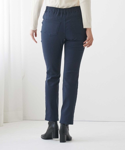 Tuche(トゥシェ)の「Tuche/トゥシェ ストレートパンツ レーヨン混裏起毛 ストレッチ(その他パンツ・レディース・ブラック/オフホワイト/チャコールグレー/ダークネイビー・MEDIUM/LARGE/X-LARGE)」の9枚目の写真
