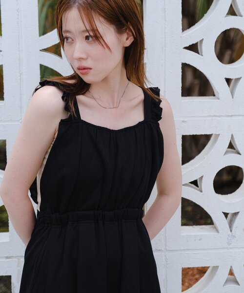 セール】【2サイズ展開/低身長サイズ/着丈調節可】フリル