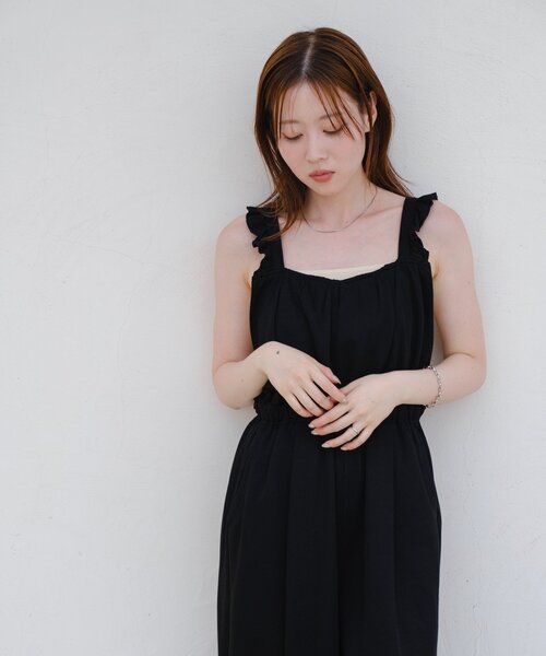 セール】【2サイズ展開/低身長サイズ/着丈調節可】フリル