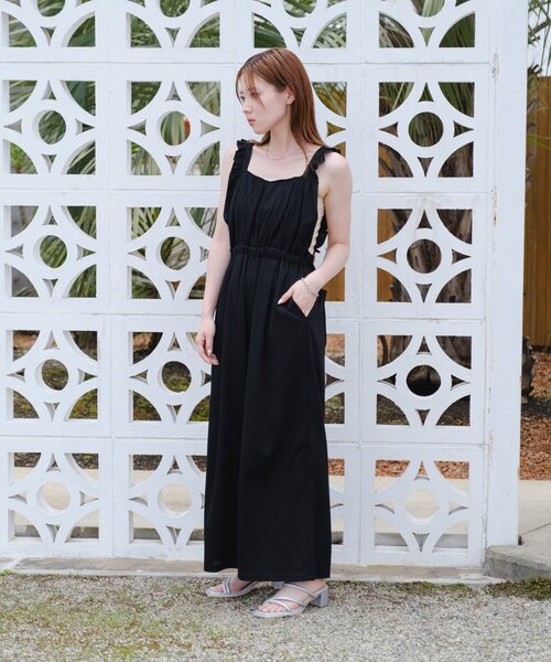 セール】【2サイズ展開/低身長サイズ/着丈調節可】フリル