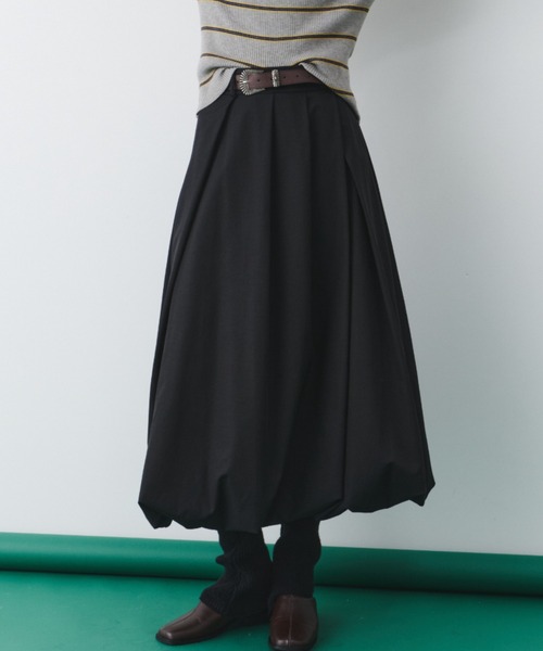 タックバルーンロングスカート（スカート）｜bita.（ビタ）の