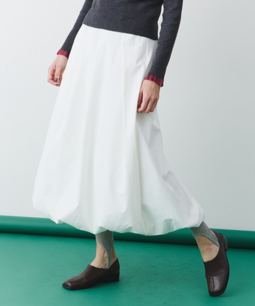 bita.(ビタ)の「タックバルーンロングスカート(スカート・レディース・ブラック/ホワイト・FREE)」の18枚目の写真
