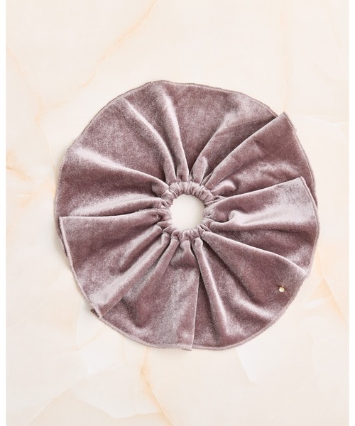 セール】ラインストーン付きベロアセパレートシュシュ（シュシュ