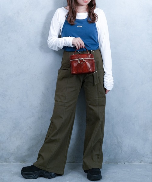 GYDA（ジェイダ）の「【GYDA/ジェイダ】 PYTHON EMBOSS SERIES　バニティバッグ（ショルダーバッグ・レディース・その他/レッド/ブラック・FREE）」の8枚目の写真