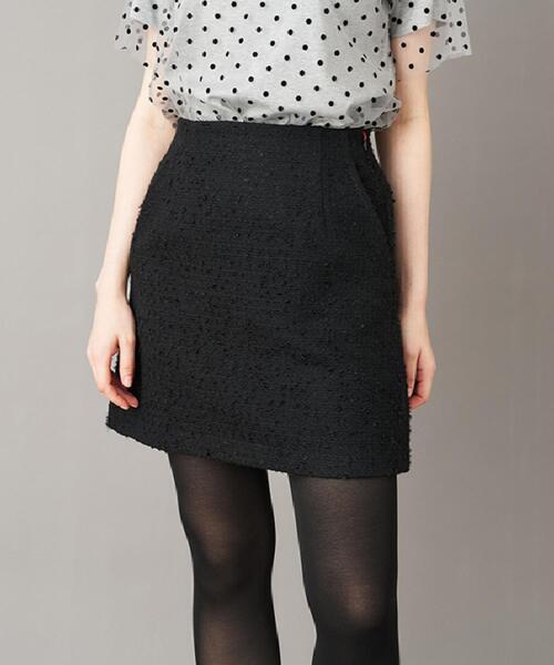 DRESSTERIOR（ドレステリア）の「【otonaMUSE 11月号掲載/セットアップ可】ブッチャーツイードミニスカート（スカート・レディース・ブラック・34/36/38/40）」の5枚目の写真