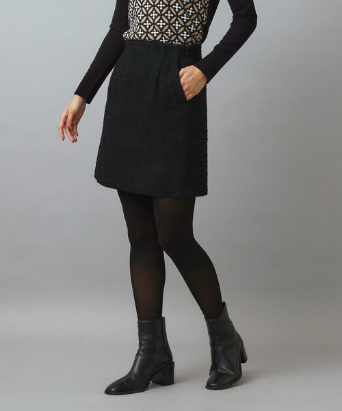 DRESSTERIOR（ドレステリア）の「【otonaMUSE 11月号掲載/セットアップ可】ブッチャーツイードミニスカート（スカート・レディース・ブラック・34/36/38/40）」の15枚目の写真