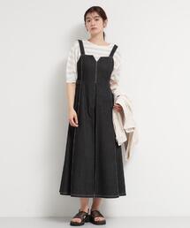 THE SHOP TK  | シーズンレスで着られる デニムステッチジャンスカ(ワンピース)