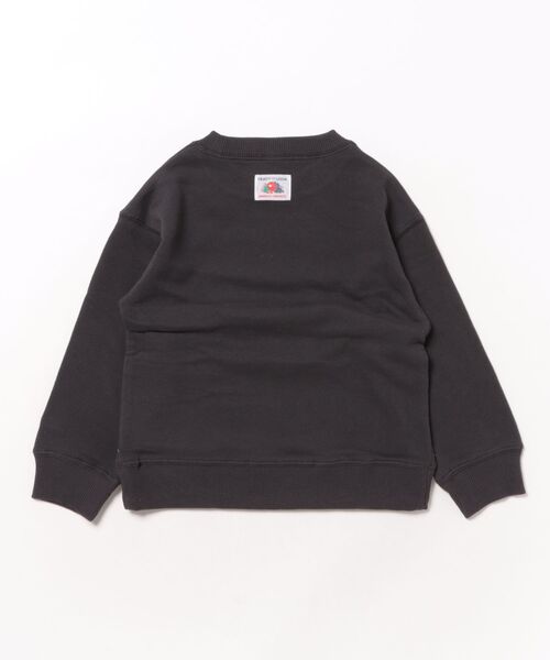 FRUIT OF THE LOOM(フルーツオブザルーム)の「【FRUIT OF THE LOOM】プリントスウェット② / キッズ / ユニセックス / くまフルーツプリント(スウェット・キッズ・グリーン系その他/パープル/ブラック・110cm/130cm/150cm)」の4枚目の写真