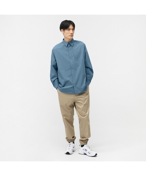 NEW BALANCE（ニューバランス）の「【アルペン限定】 ニューバランス New Balance THE CITY ウーブンロングスリーブシャツ（シャツ/ブラウス・メンズ・ブラック/ブルー・S/M/L/LL）」の4枚目の写真
